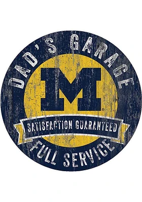 Michigan Wolverines Dads Garage Sign - Blue