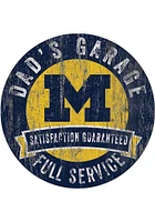 Michigan Wolverines Dads Garage Sign - Blue