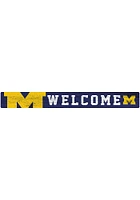 Michigan Wolverines Welcome Strip Sign - Blue