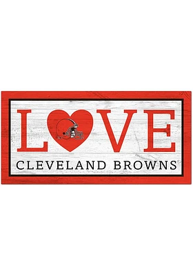 Cleveland Browns 6X12 Love Sign - Brown