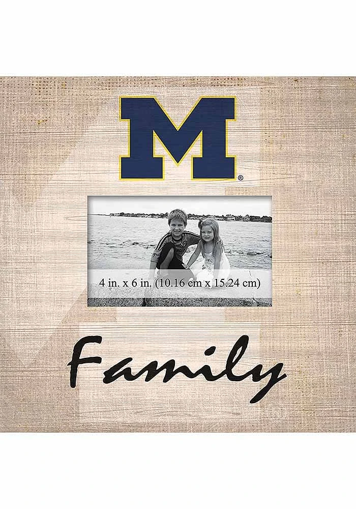 Michigan Wolverines Family Picture Picture Frame - Blue