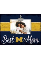 Michigan Wolverines Best Mom Clip Picture Frame - Blue