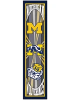 Michigan Wolverines Throwback Sign - Blue