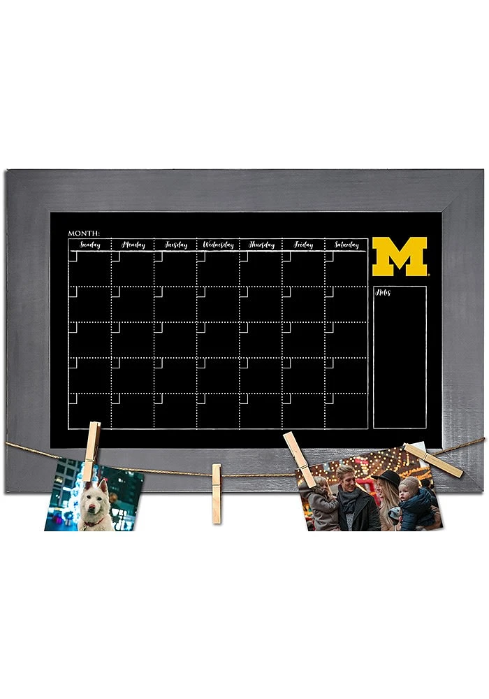 Michigan Wolverines Monthly Chalkboard Picture Frame - Blue