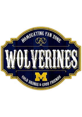 Michigan Wolverines 24 Inch Homegating Tavern Sign - Blue