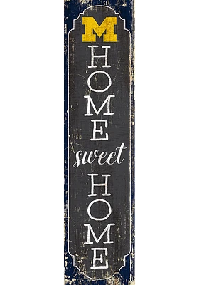 Michigan Wolverines 48 Inch Home Sweet Home Leaner Sign - Blue