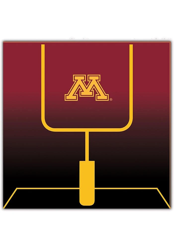 Minnesota Golden Gophers Goal Gradient Sign - Maroon