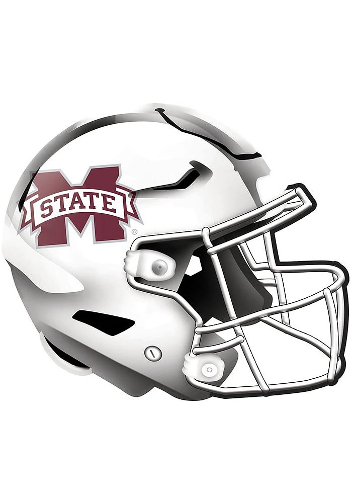 Mississippi State Bulldogs 12in Authentic Helmet Sign - Maroon