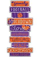Clemson Tigers Celebrations Stack 24 Inch Sign - Orange