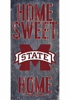 Mississippi State Bulldogs Home Sweet Home Sign - Maroon