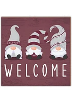 Mississippi State Bulldogs Welcome Gnomes Sign - Maroon