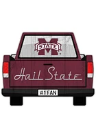 Mississippi State Bulldogs Truck Back Cutout Sign - Maroon