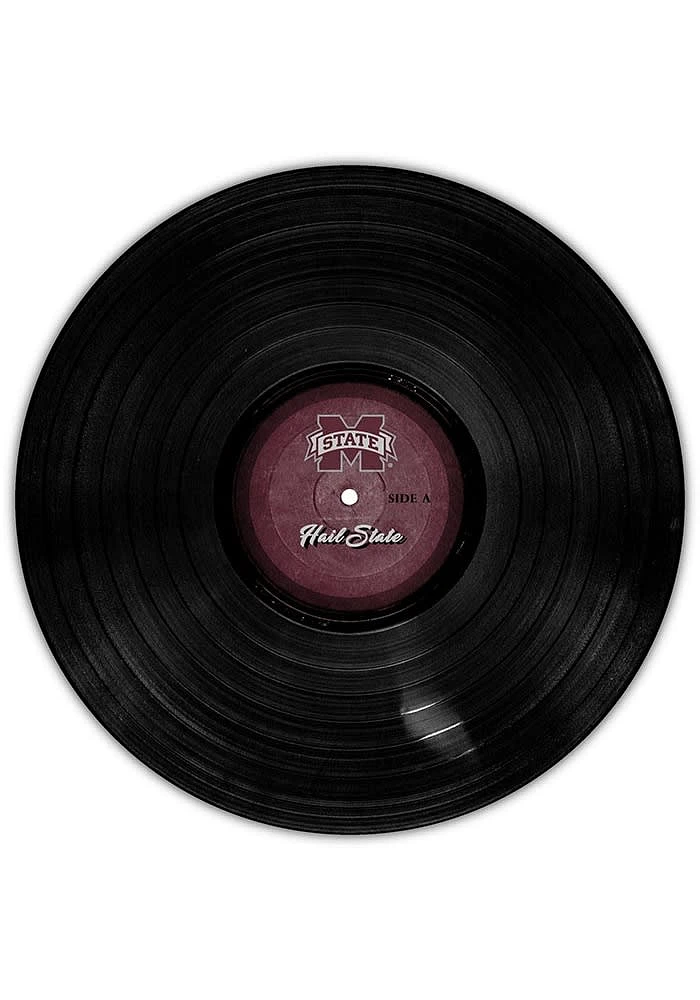 Mississippi State Bulldogs 12 Inch Vinyl Circle Sign - Maroon