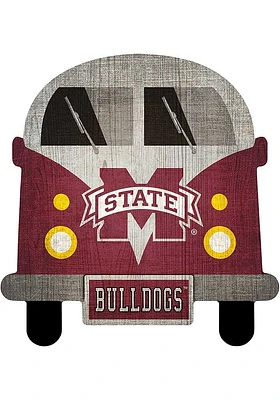 Mississippi State Bulldogs Team Bus Sign - Maroon