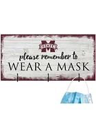 Mississippi State Bulldogs Please Wear Your Mask Sign - Maroon