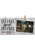 Mississippi State Bulldogs Home Sweet Home Clothespin Picture Frame - Maroon