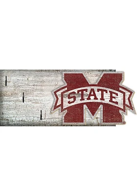 Mississippi State Bulldogs Key Holder Sign - Maroon