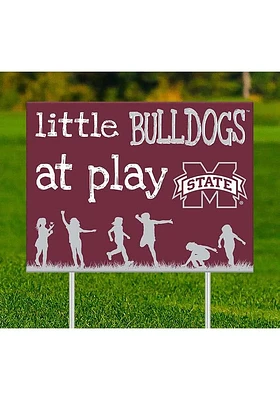 Mississippi State Bulldogs Little Fans at Play Yard Sign - Maroon
