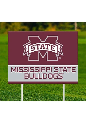 Mississippi State Bulldogs Team Yard Sign - Maroon