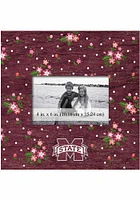 Mississippi State Bulldogs Floral Picture Frame - Maroon