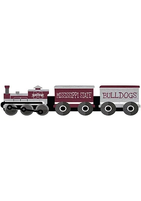 Mississippi State Bulldogs Train Cutout Sign - Maroon
