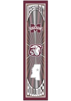 Mississippi State Bulldogs Throwback Sign - Maroon