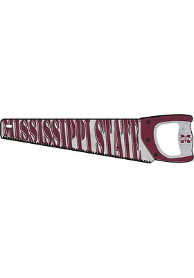 Mississippi State Bulldogs Wood Handsaw Sign - Maroon