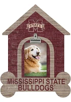 Mississippi State Bulldogs Dog Bone House Clip Picture Frame - Maroon