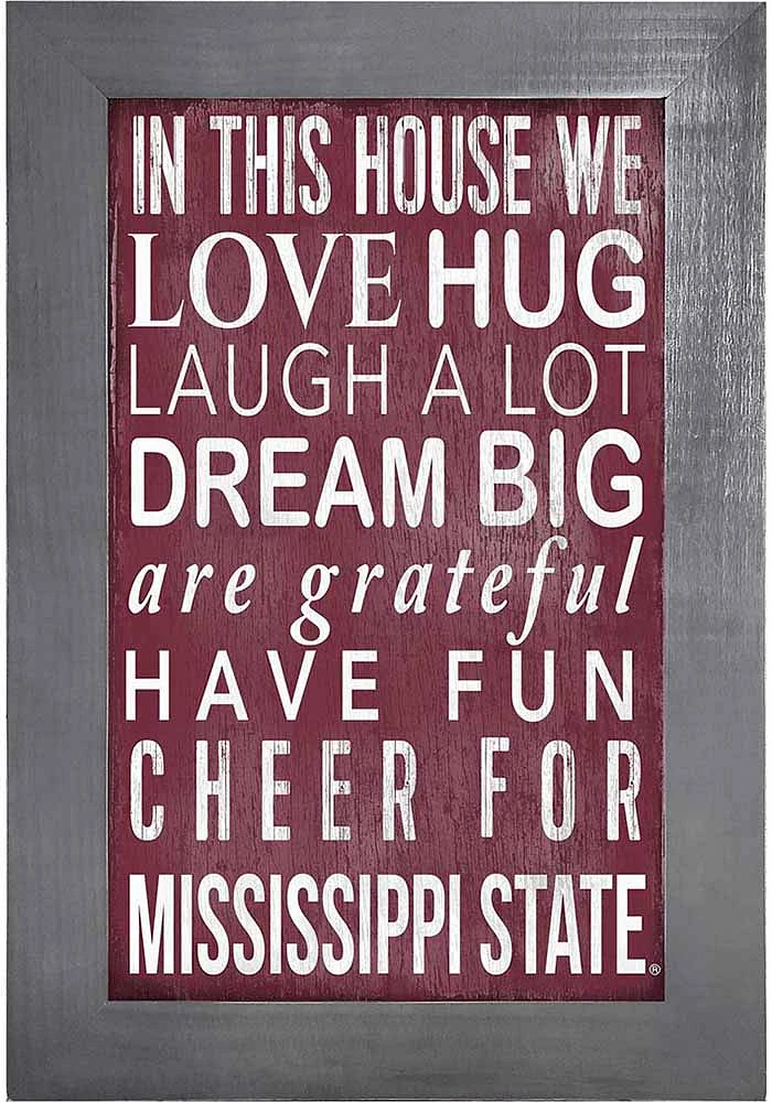 Mississippi State Bulldogs In This House Picture Frame