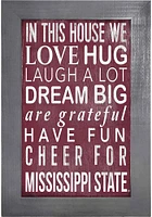 Mississippi State Bulldogs In This House Picture Frame