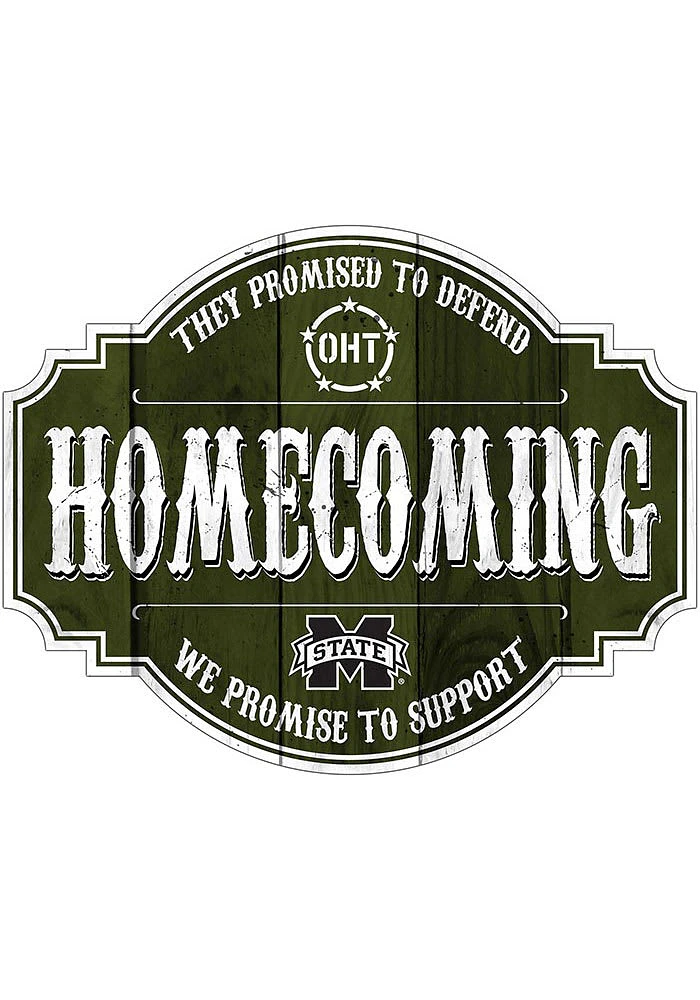 Mississippi State Bulldogs OHT 24in Homecoming Tavern Sign - Maroon