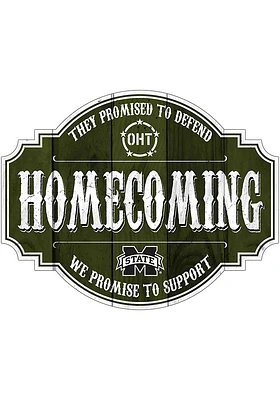 Mississippi State Bulldogs OHT 24in Homecoming Tavern Sign - Maroon