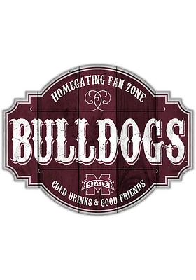 Mississippi State Bulldogs 24 Inch Homegating Tavern Sign - Maroon