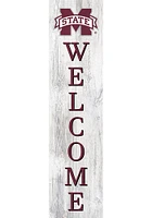 Mississippi State Bulldogs 48 Inch Welcome Leaner Sign - Maroon