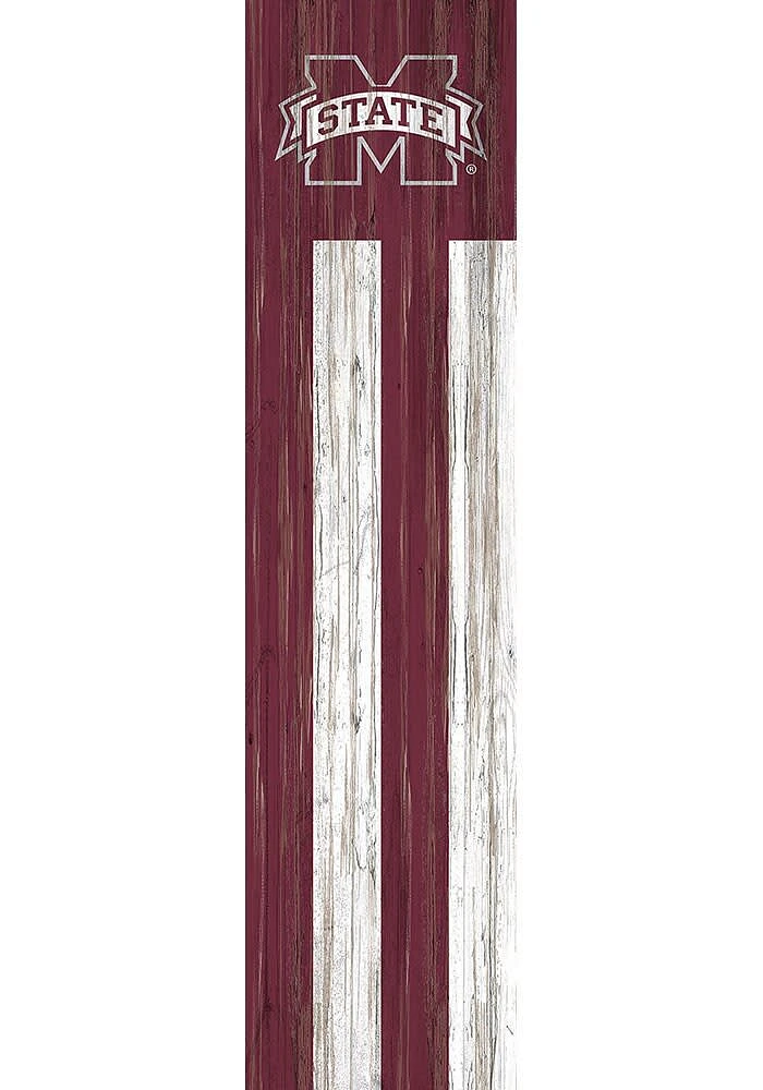 Mississippi State Bulldogs 48 Inch Flag Leaner Sign - Maroon