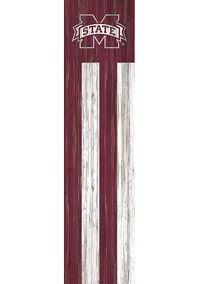 Mississippi State Bulldogs 48 Inch Flag Leaner Sign - Maroon