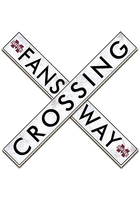 Mississippi State Bulldogs 48 Inch Fans Way Crossing Wall Art