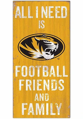 Missouri Tigers Football Friends and Family Sign - Black