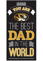 Missouri Tigers Best Dad in the World Sign - Black