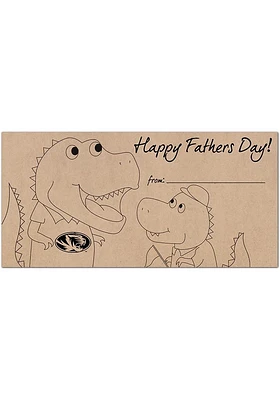 Missouri Tigers Fathers Day Coloring Sign - Black