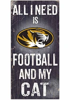 Missouri Tigers Football and My Cat Sign - Black