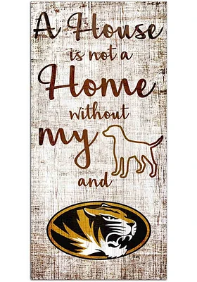 Missouri Tigers A House is not a Home Sign - Black