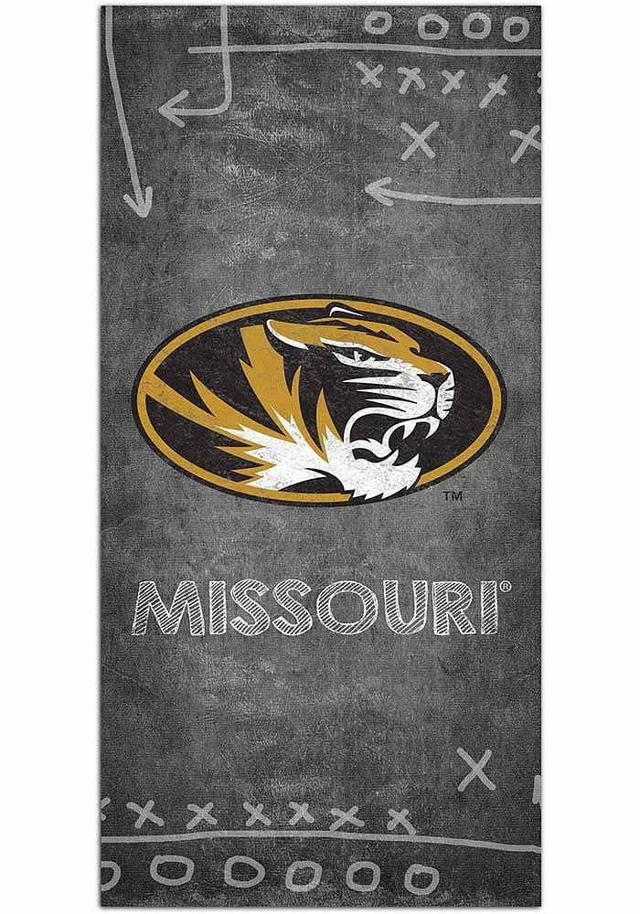 Missouri Tigers Chalk Playbook Sign - Black