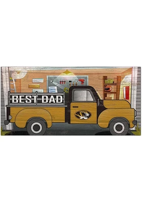 Missouri Tigers Best Dad Truck Sign - Black