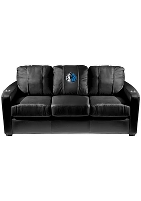 Dallas Mavericks Faux Leather Sofa - Black