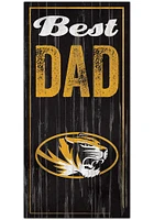 Missouri Tigers Best Dad Sign - Black