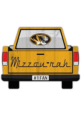 Missouri Tigers Truck Back Cutout Sign - Black