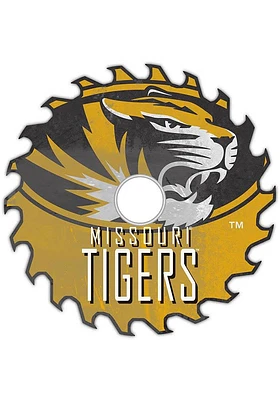 Missouri Tigers Rust Circular Saw Sign - Black