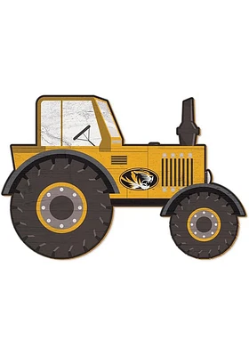 Missouri Tigers Tractor Cutout Sign - Black