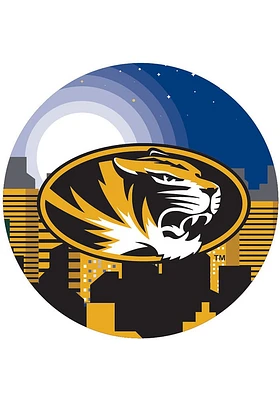 Missouri Tigers Landscape Circle Sign - Black